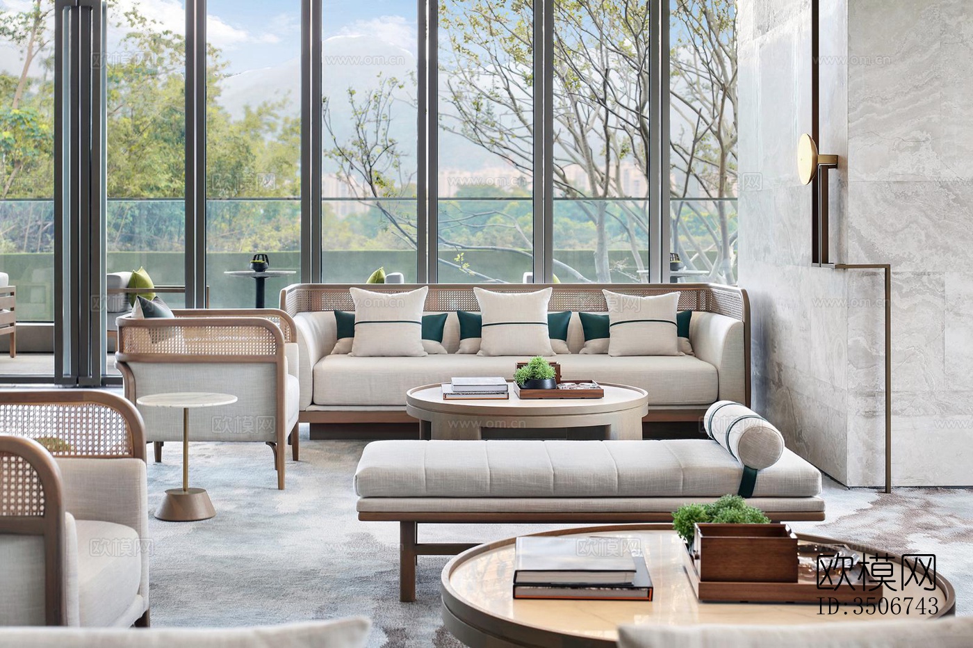 现代售楼处效果图下载（渲染图4）