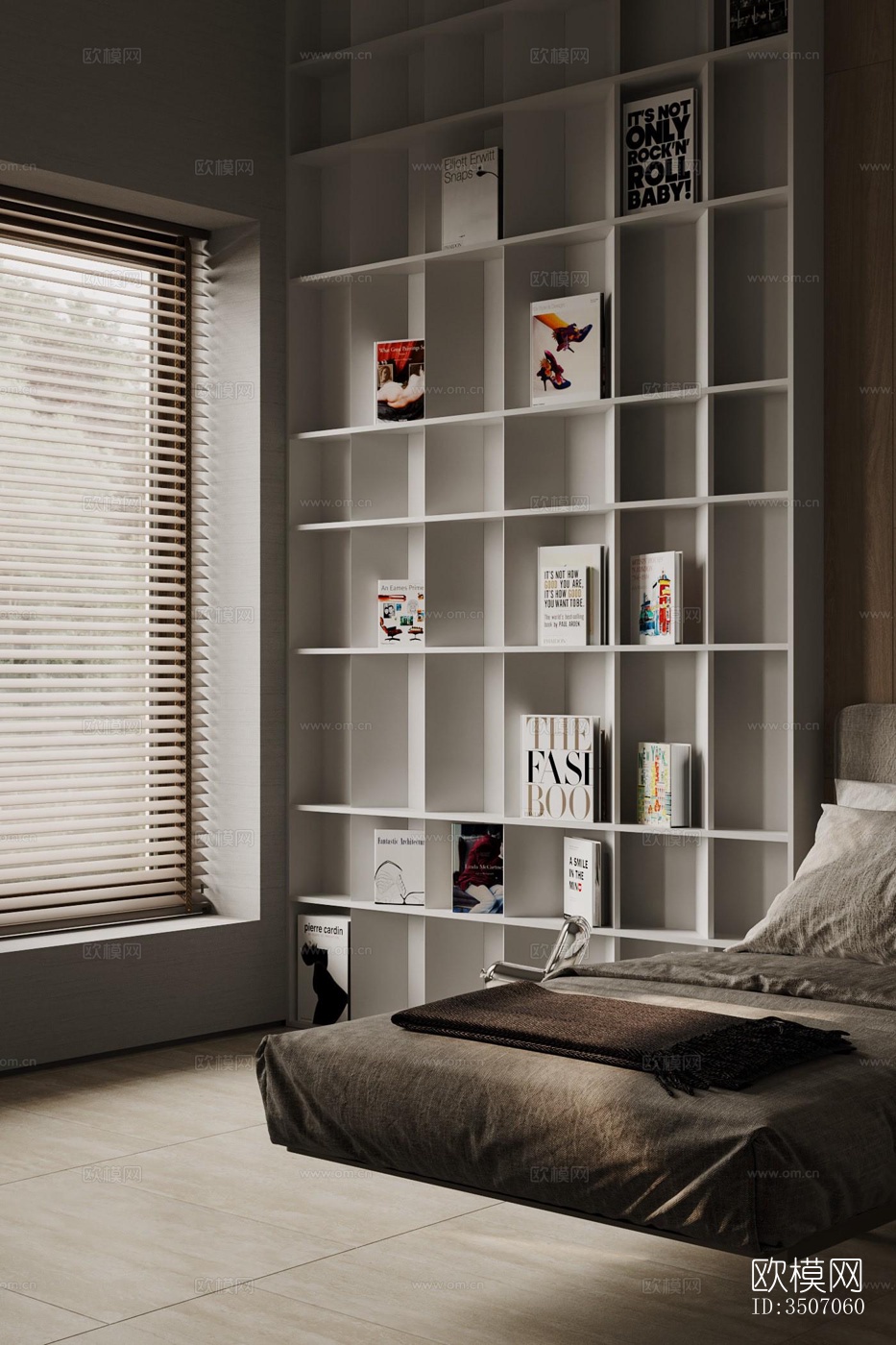 现代大平层效果图下载（渲染图7）