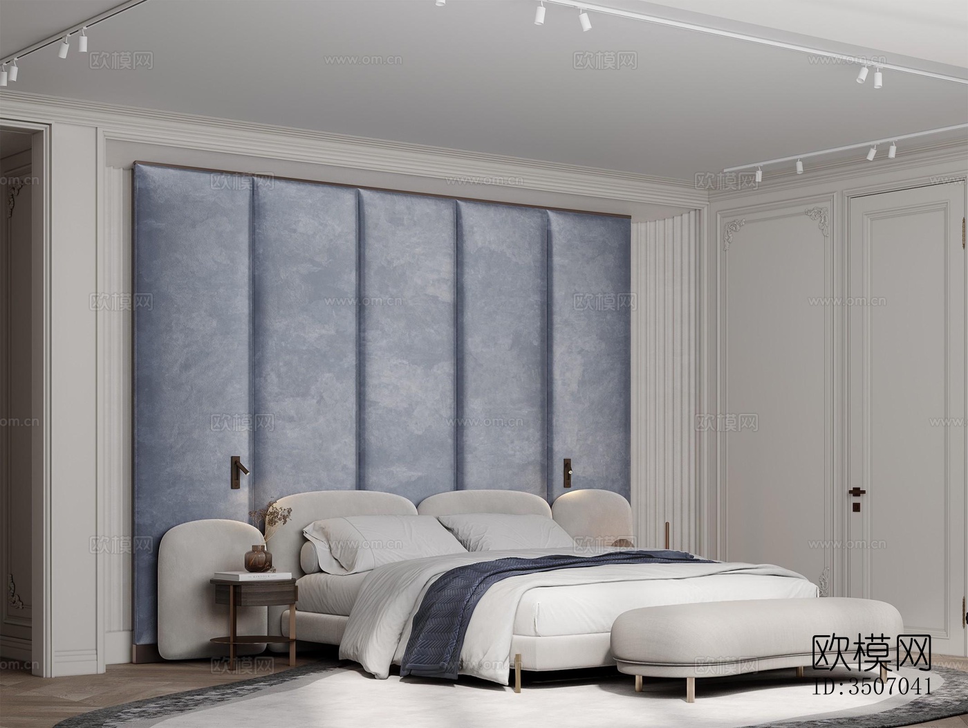 现代大平层效果图下载（渲染图6）