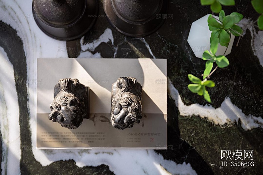 新中式售樓處效果圖下載(渲染圖7)