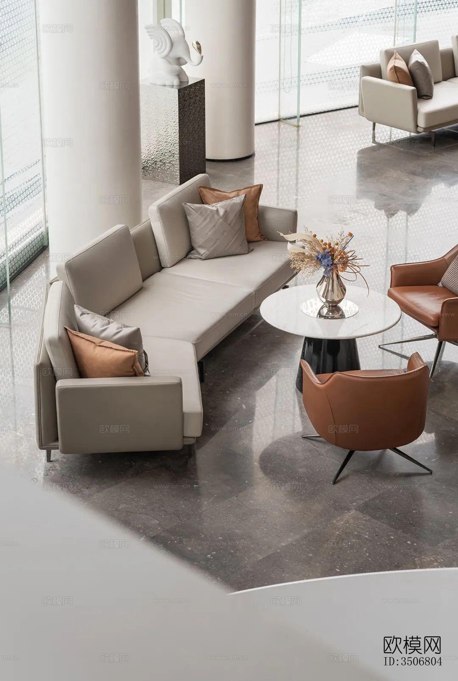 现代售楼处效果图下载（渲染图6）