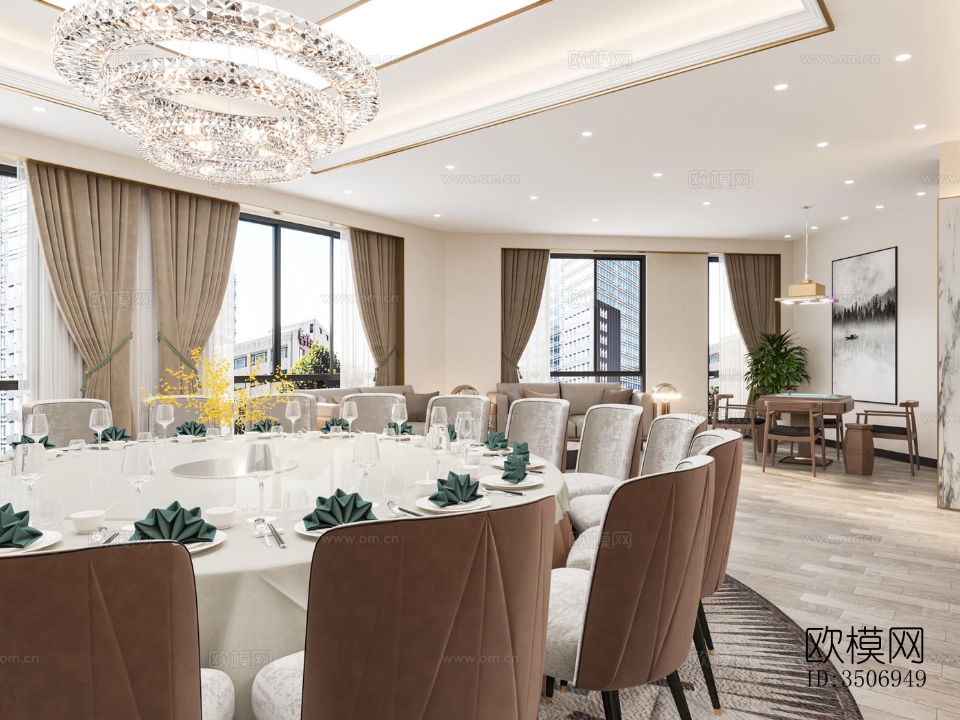 现代售楼处效果图下载（渲染图8）