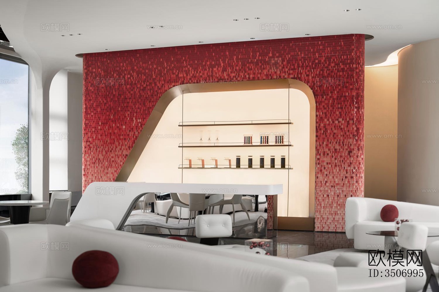 现代售楼处效果图下载（渲染图3）