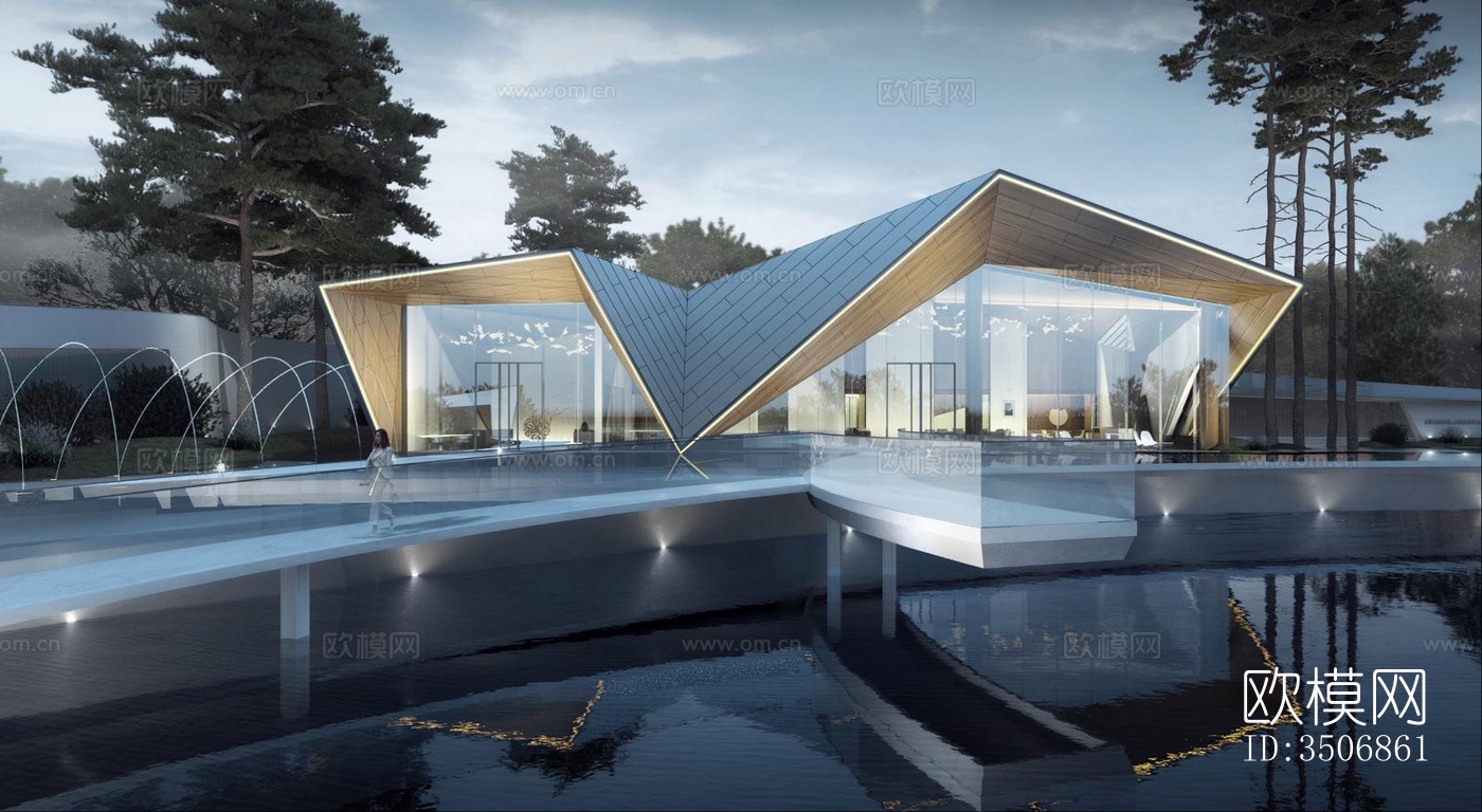 现代售楼处效果图下载（渲染图7）