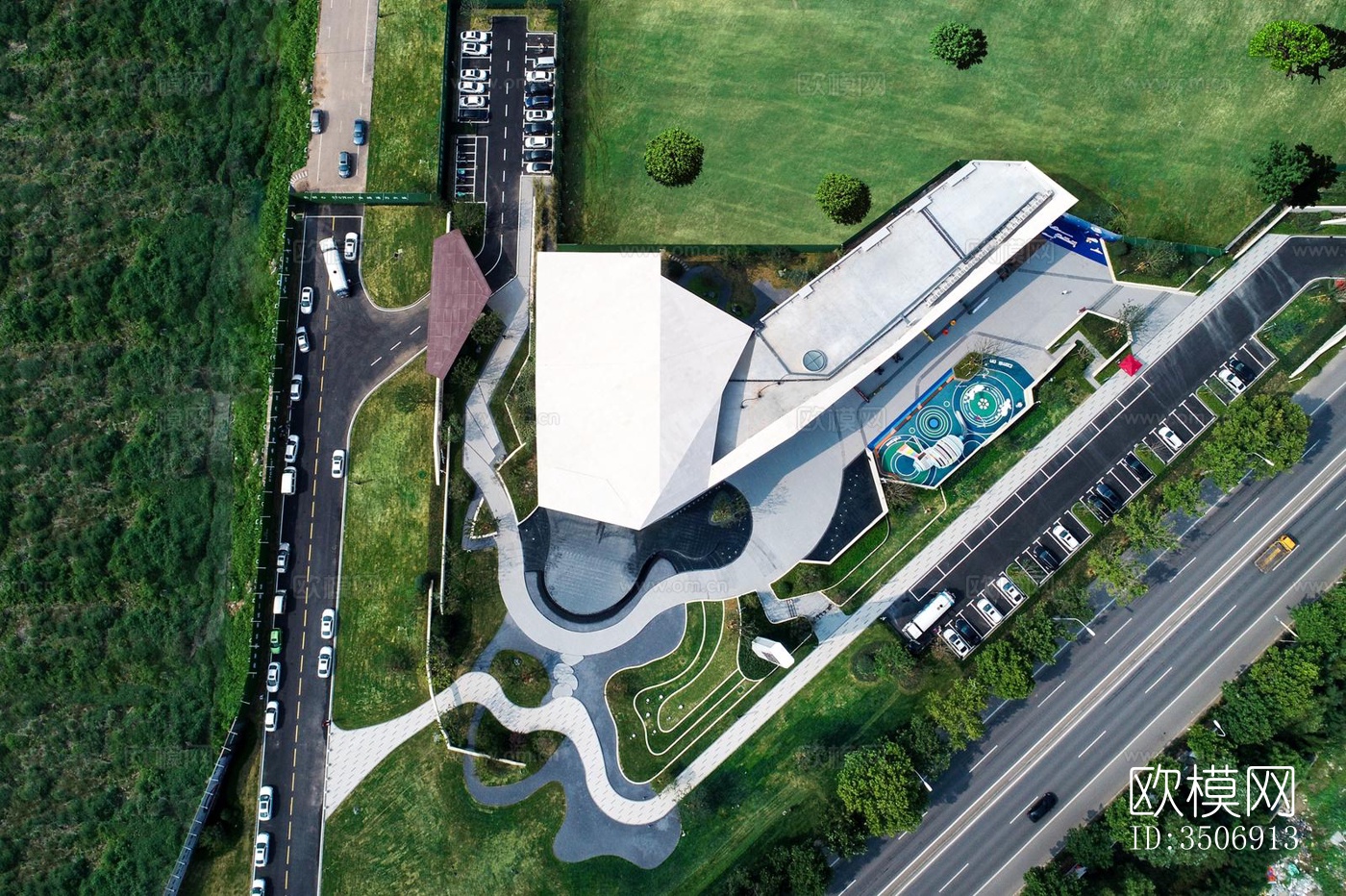 现代售楼处效果图下载（渲染图4）