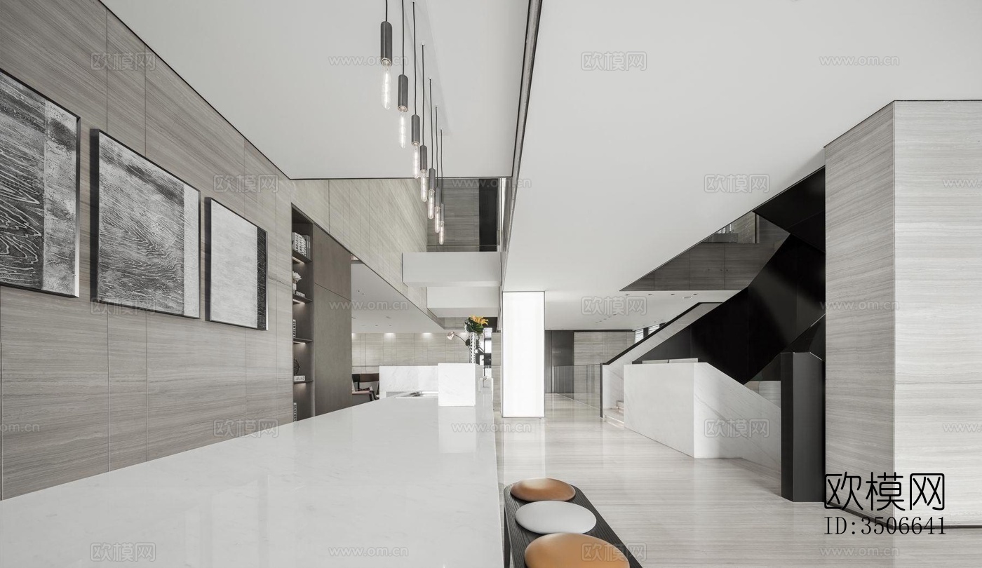 现代售楼处效果图下载（渲染图18）