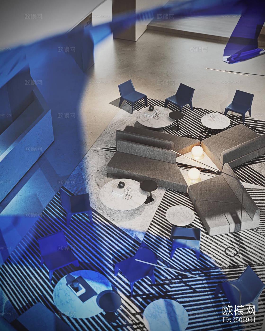 现代售楼处效果图下载（渲染图7）