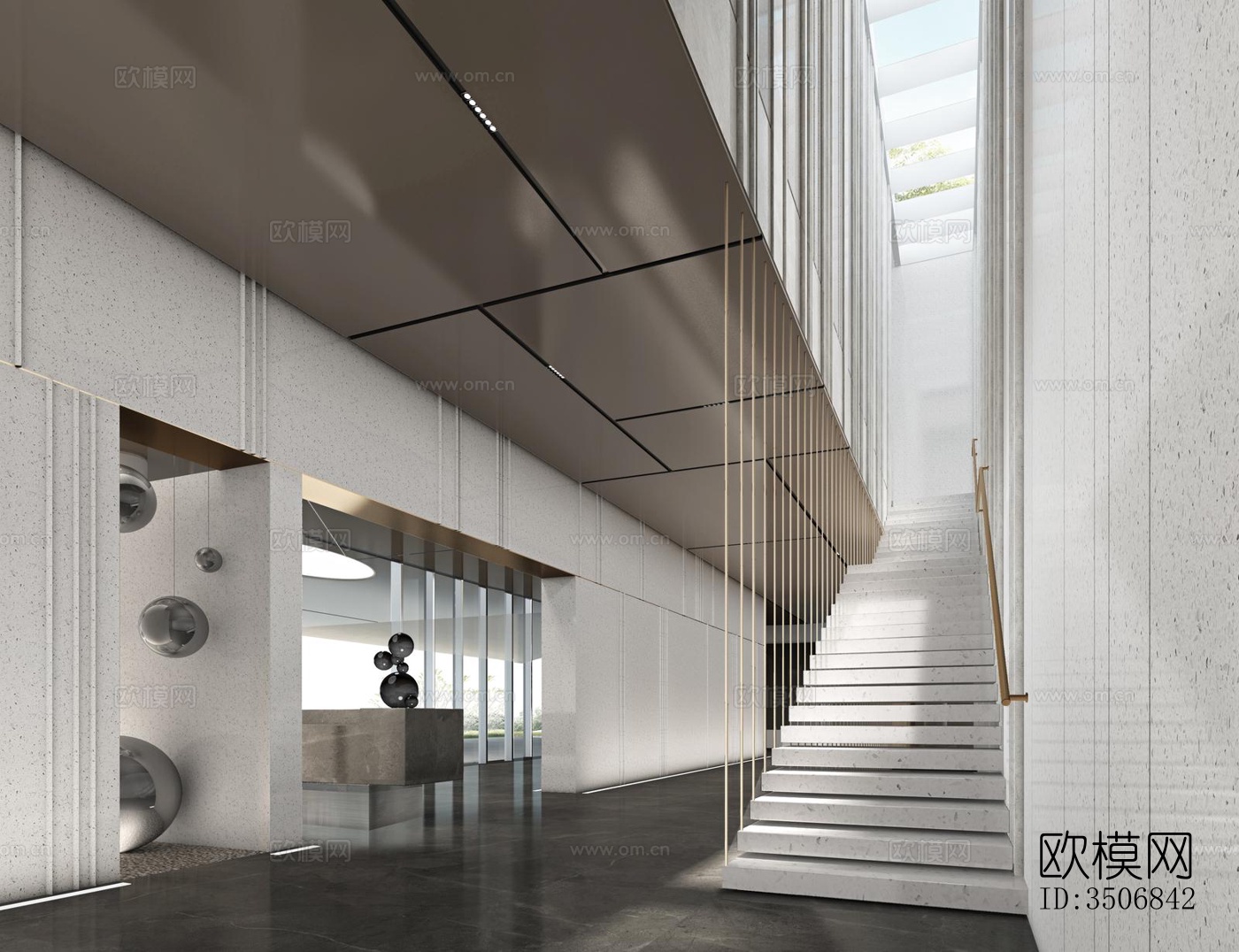 现代售楼处效果图下载（渲染图3）