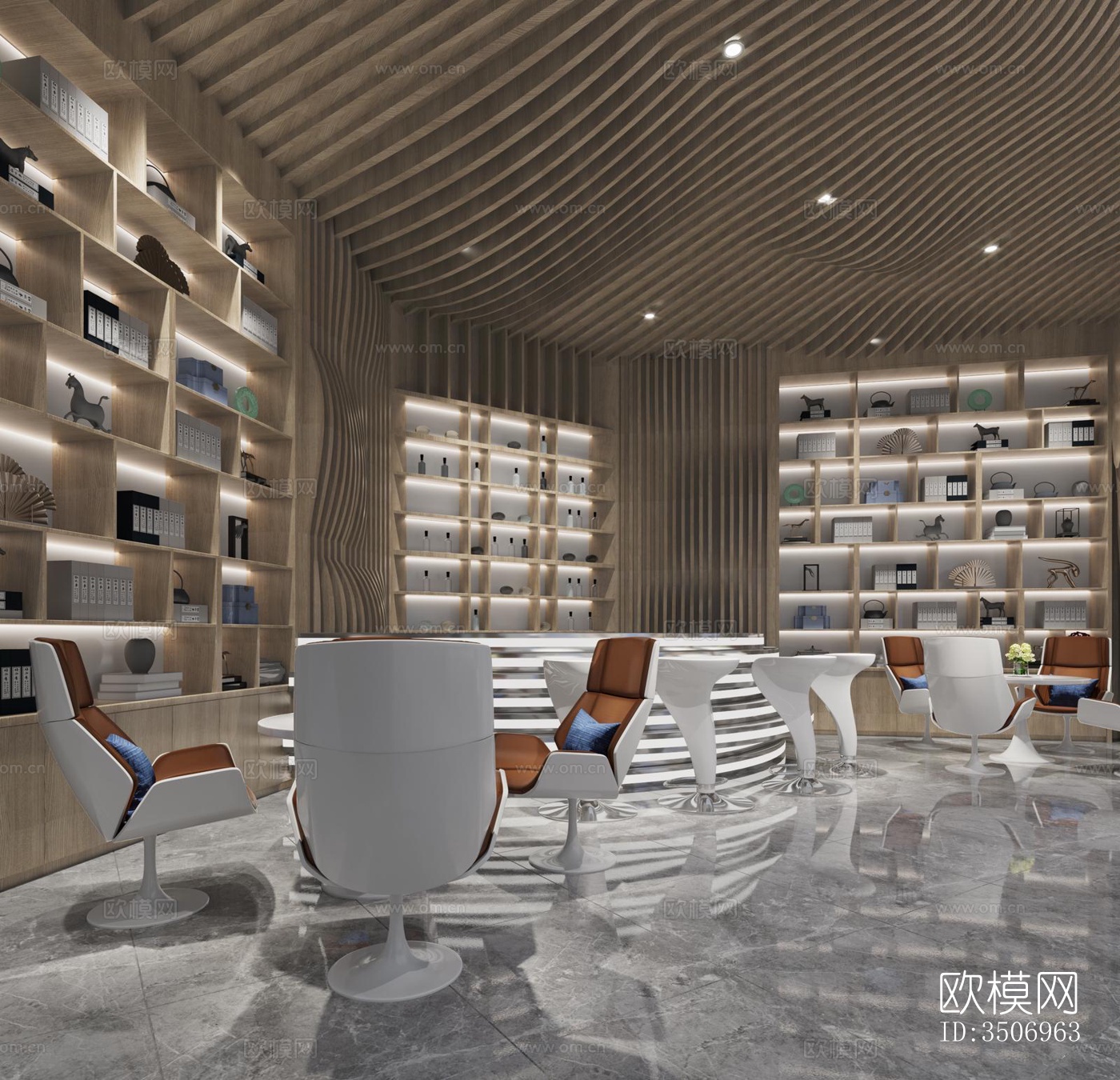 现代售楼处效果图下载（渲染图5）