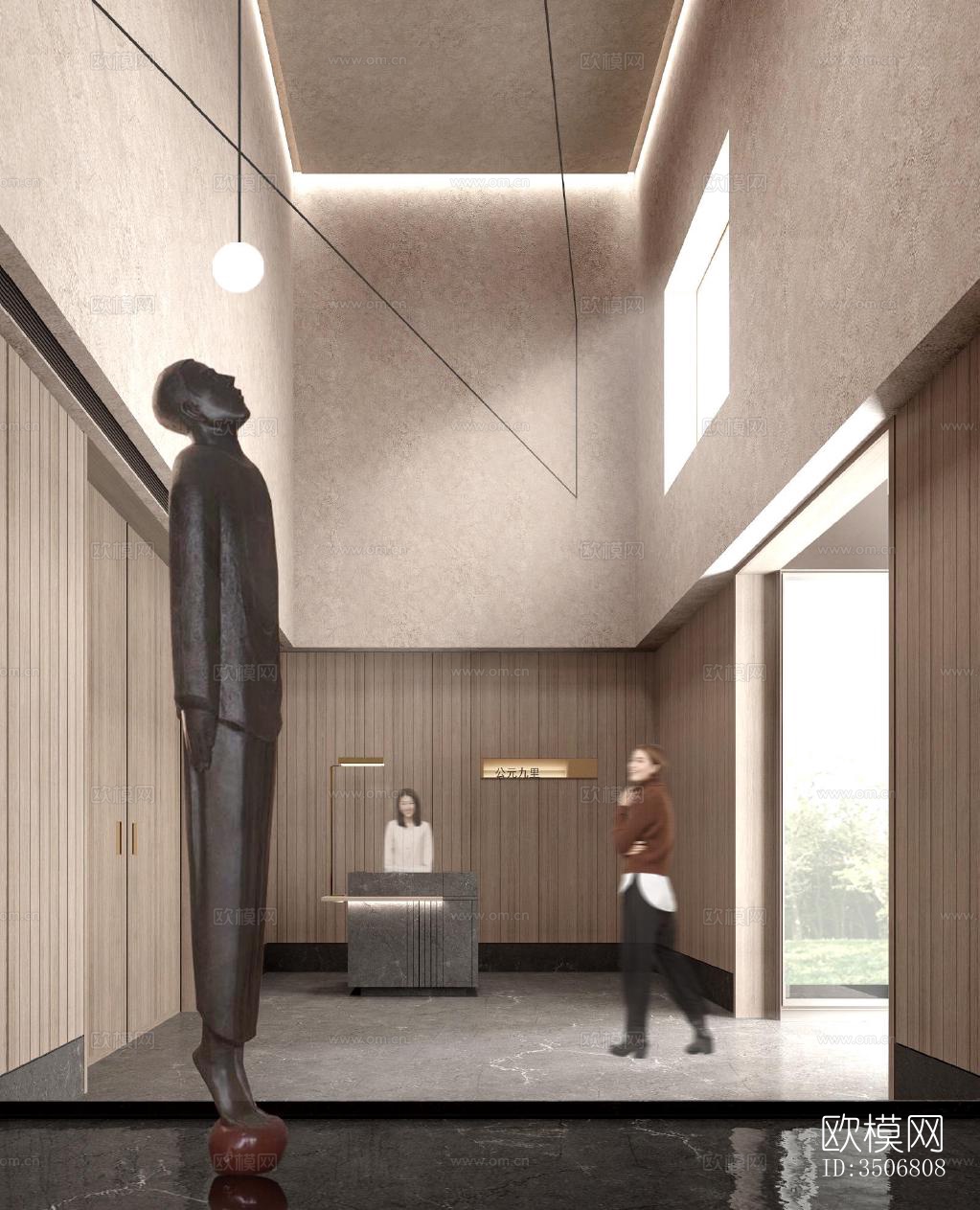 现代售楼处效果图下载（渲染图4）