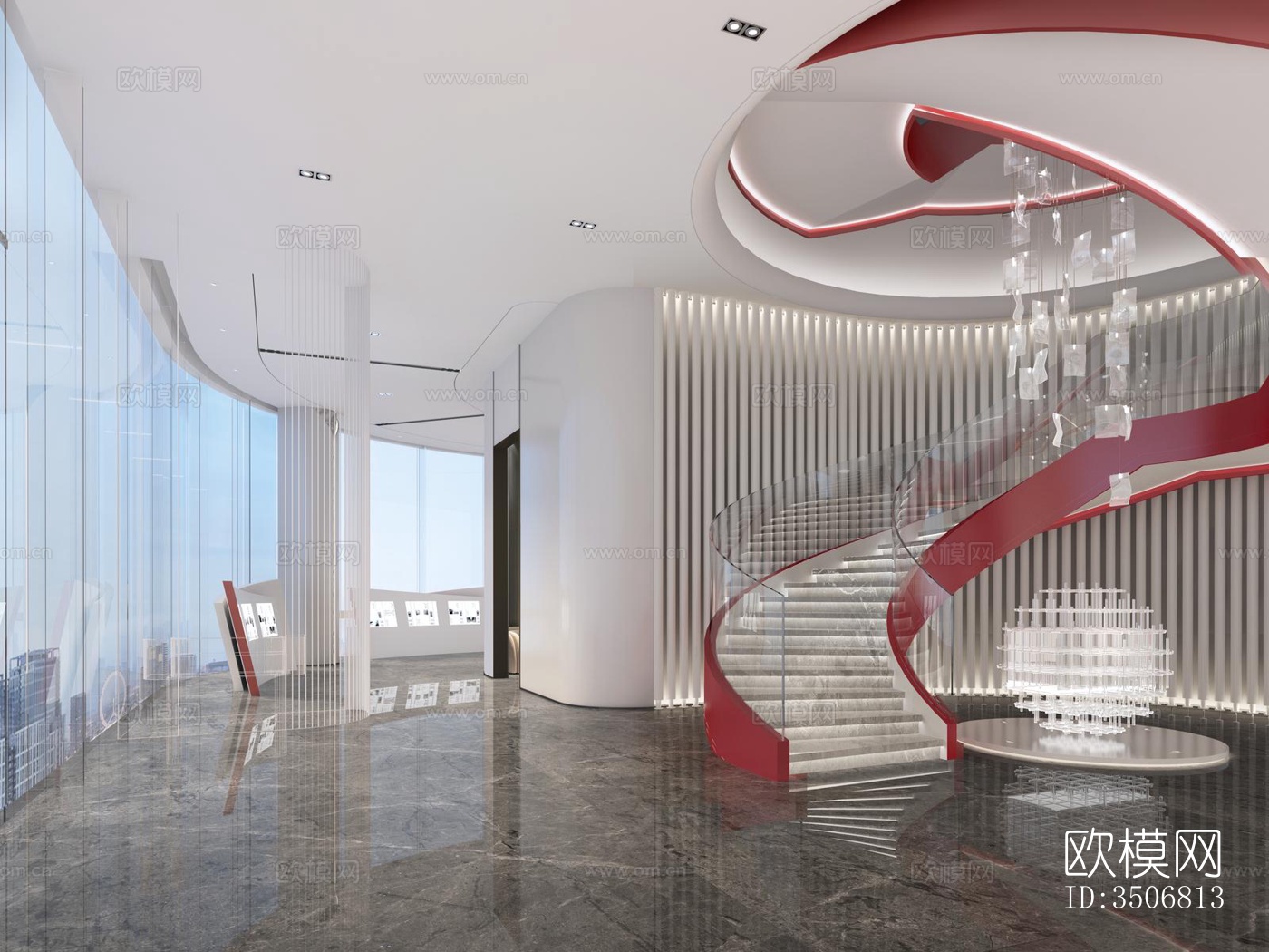 现代售楼处效果图下载（渲染图5）