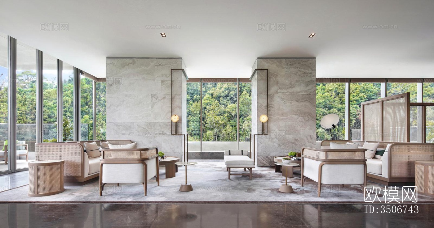 现代售楼处效果图下载（渲染图8）