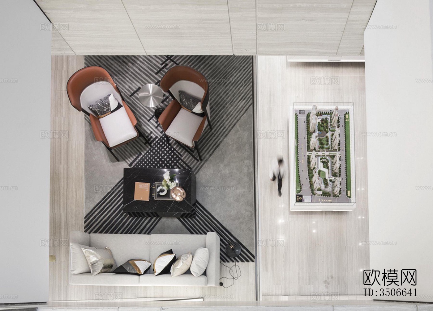 现代售楼处效果图下载（渲染图14）