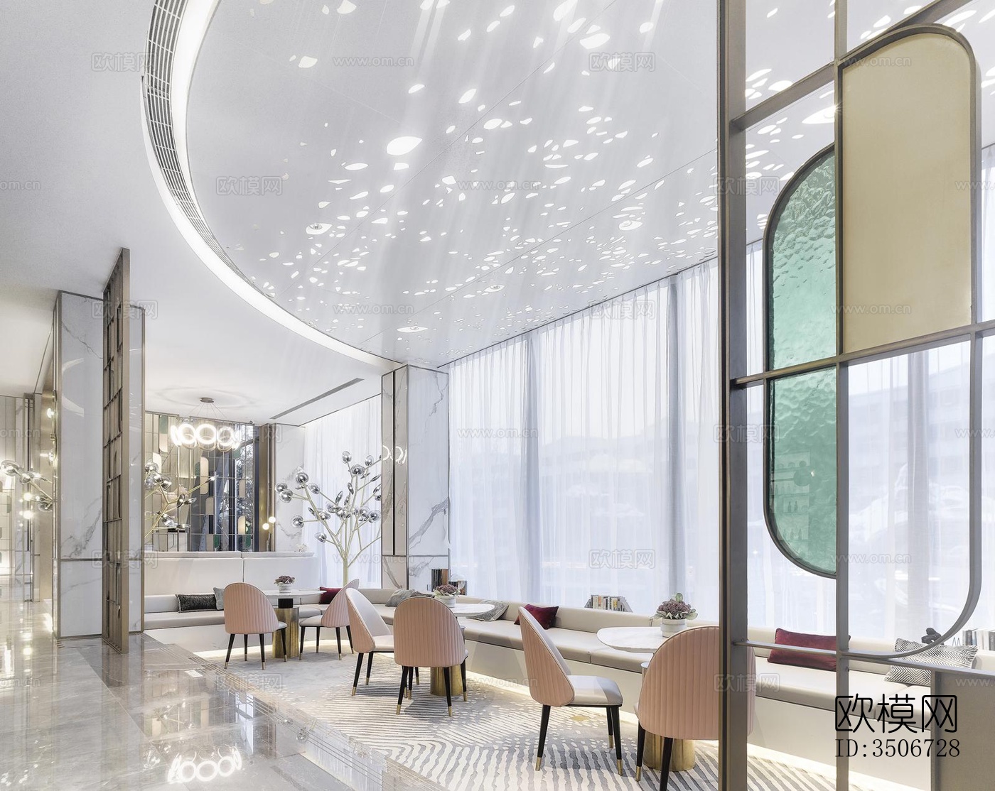 现代售楼处效果图下载（渲染图14）