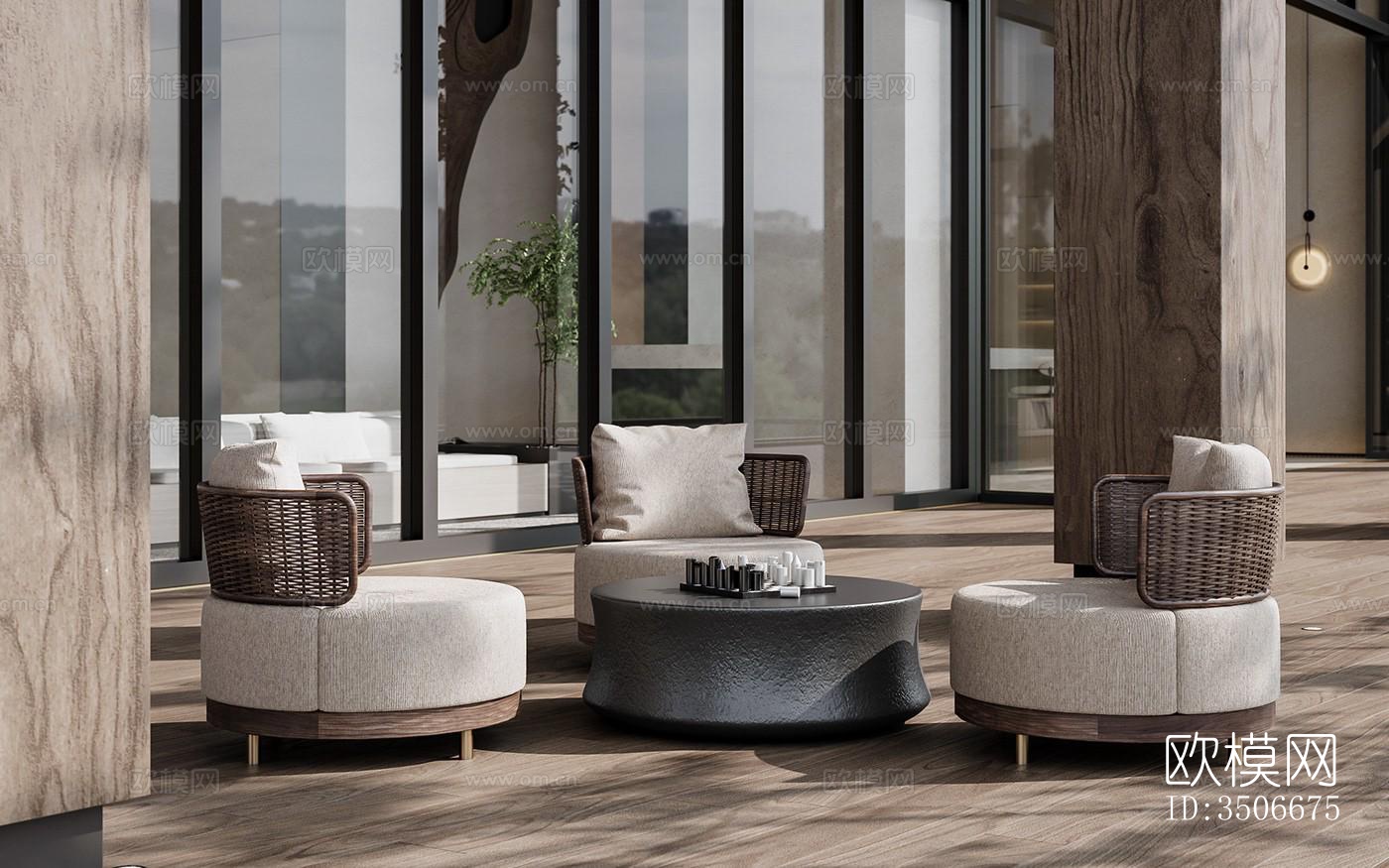 现代售楼处效果图下载（渲染图4）