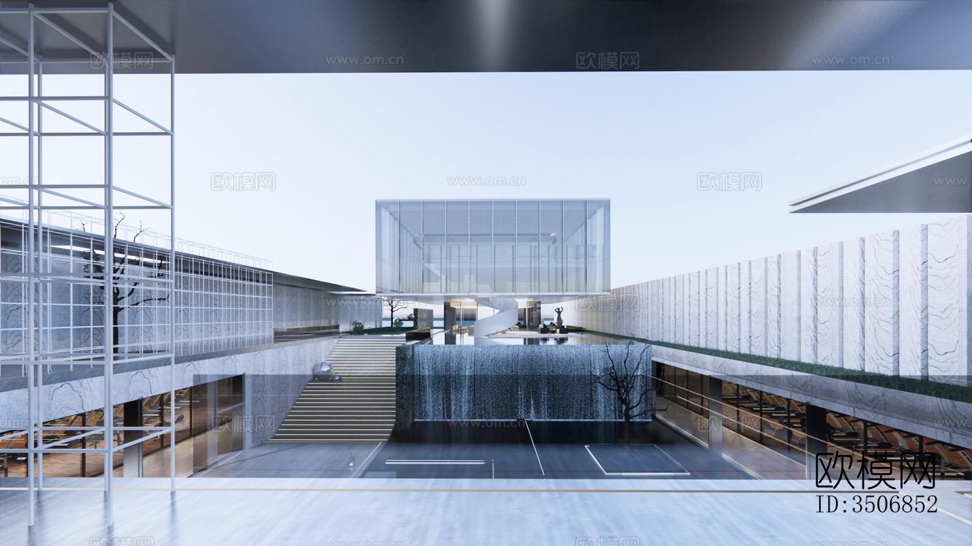 现代售楼处效果图下载（渲染图8）