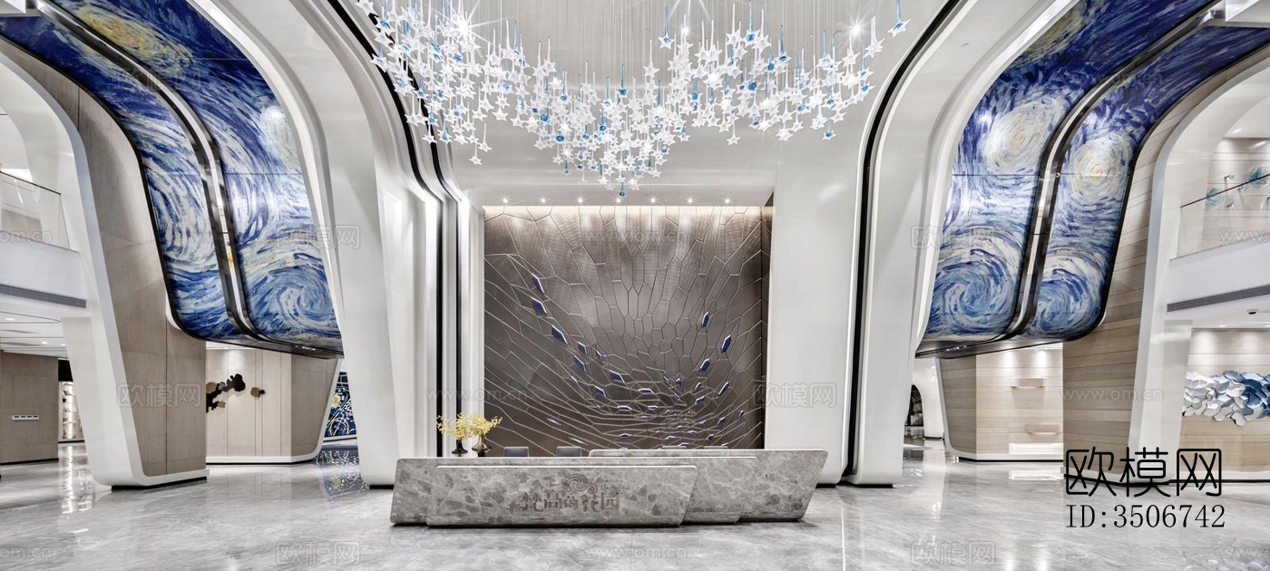 现代售楼处效果图下载（渲染图9）