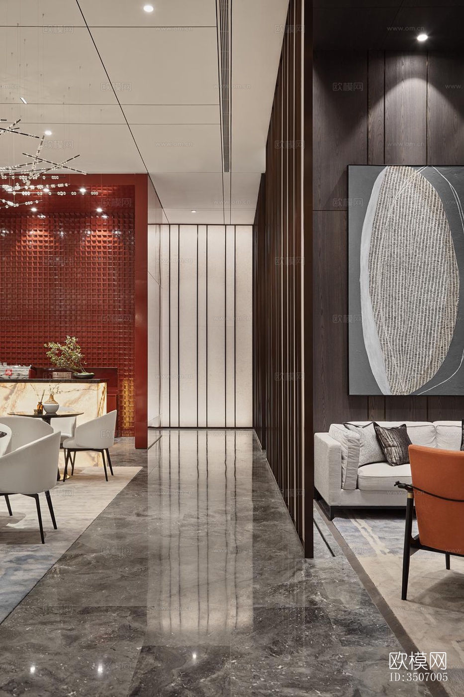 现代售楼处效果图下载（渲染图2）