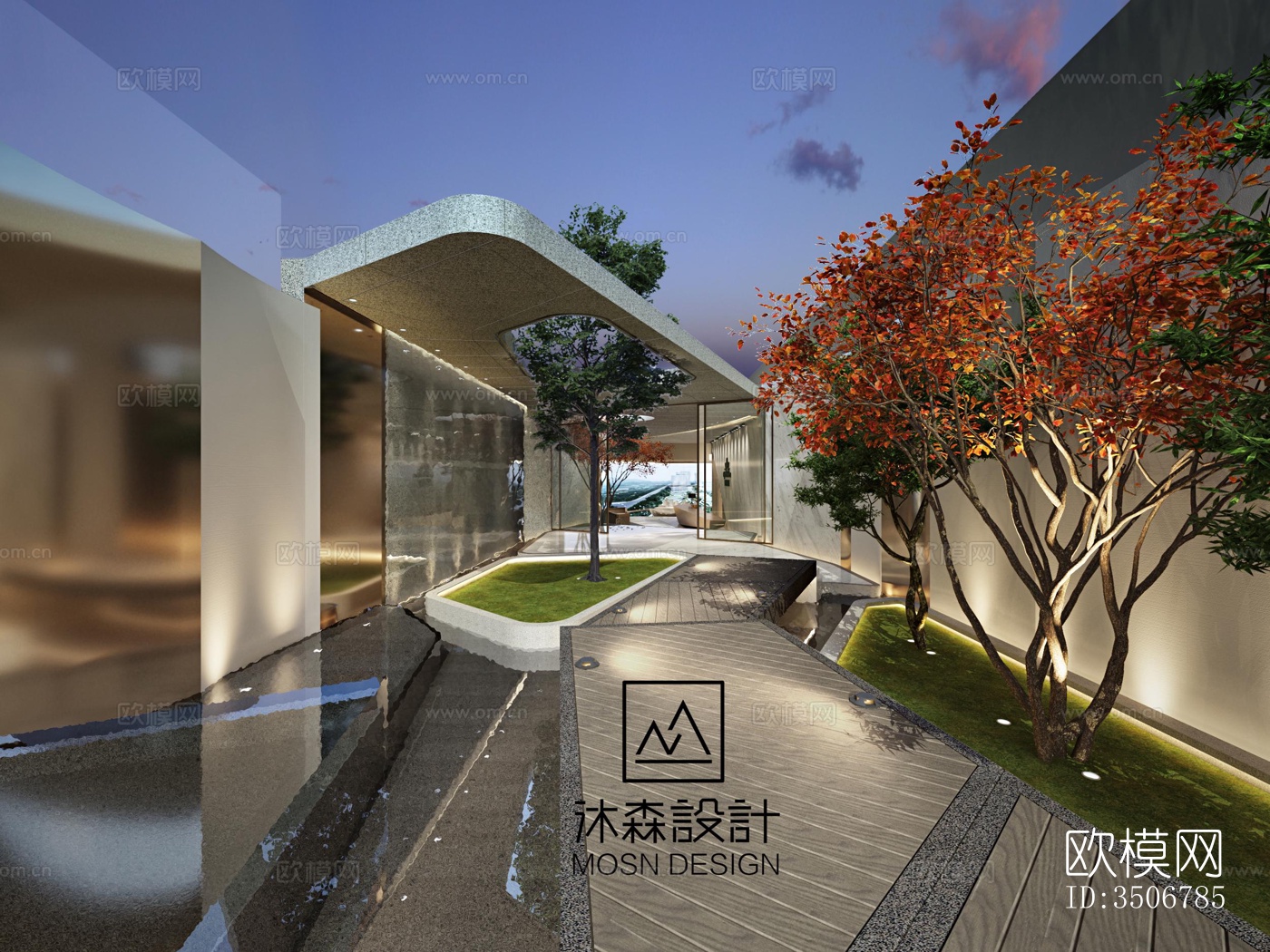 现代售楼处效果图下载（渲染图9）