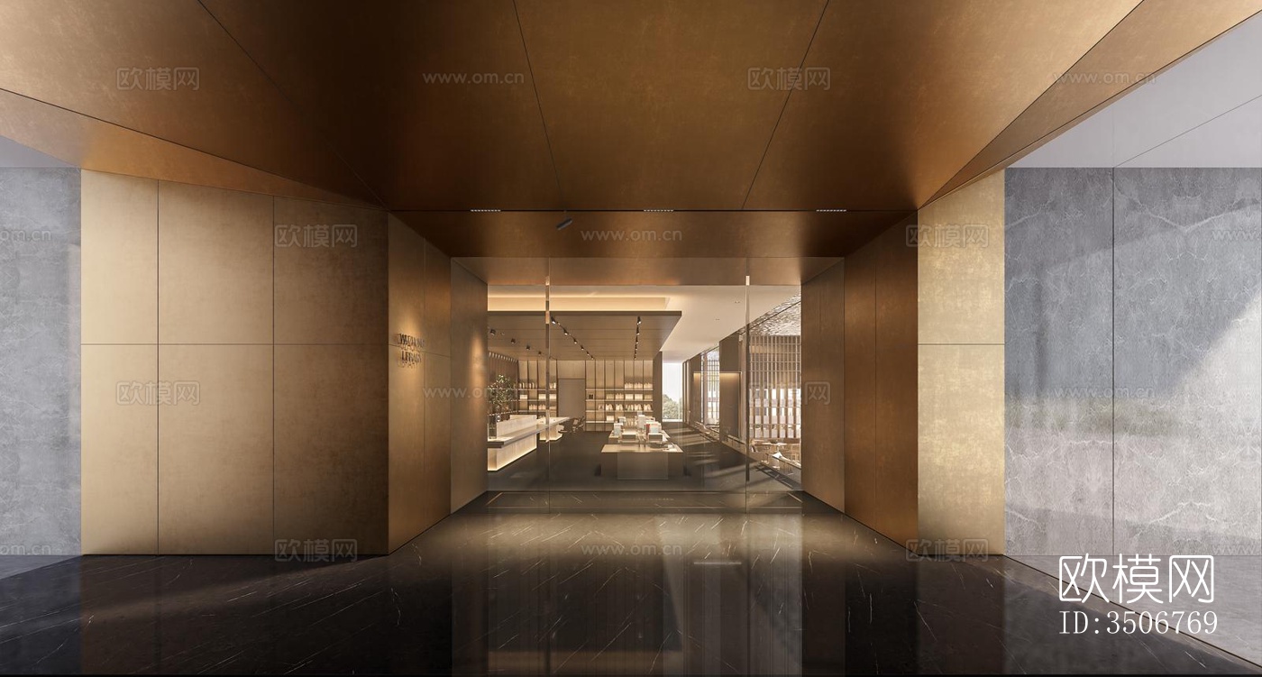 现代售楼处效果图下载（渲染图2）