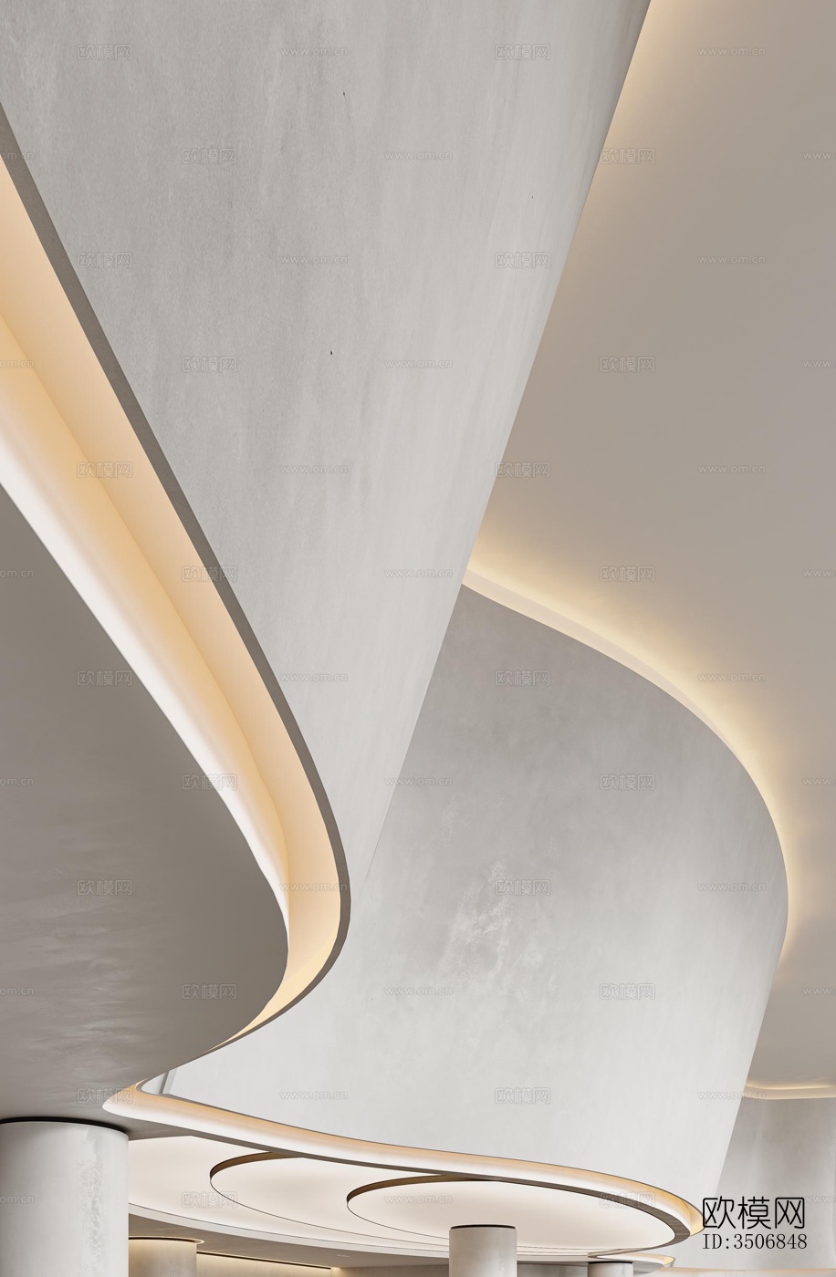 现代售楼处效果图下载（渲染图3）