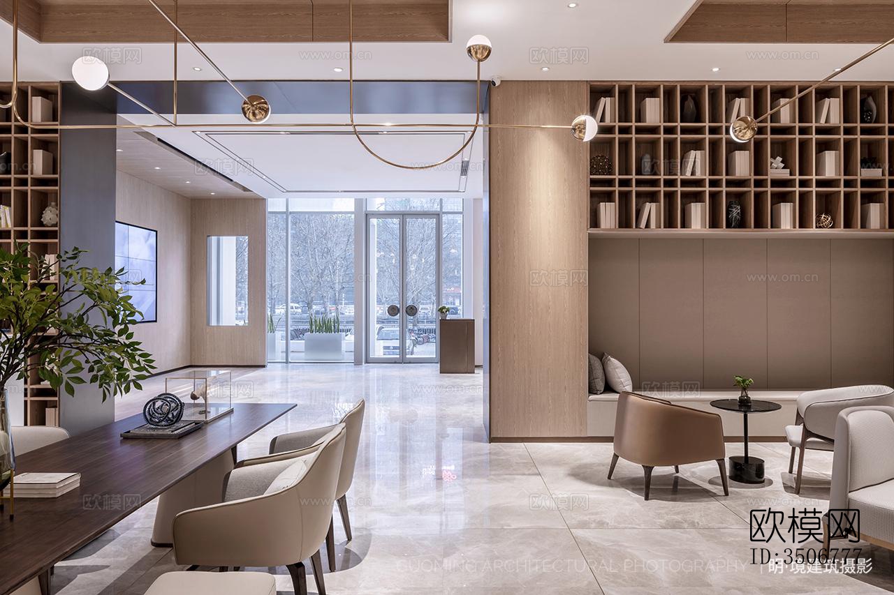 现代售楼处效果图下载（渲染图2）