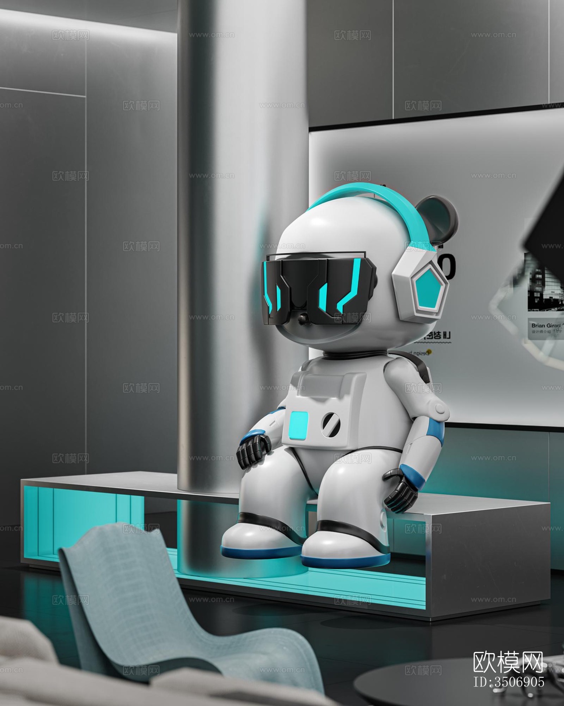 现代售楼处效果图下载（渲染图6）