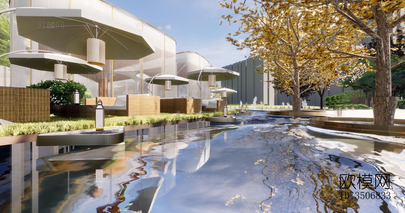 现代售楼处效果图下载（渲染图8）