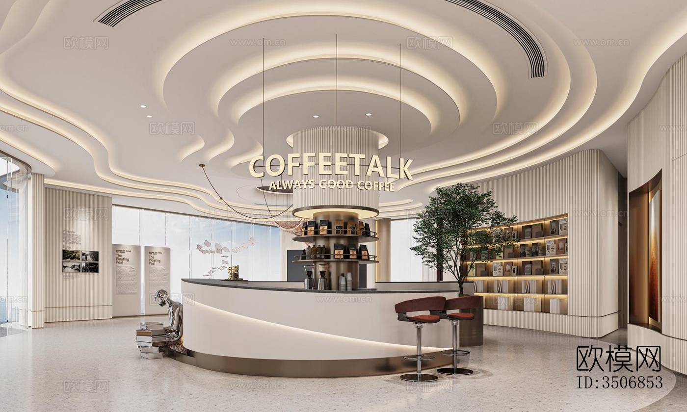 现代售楼处效果图下载（渲染图1）