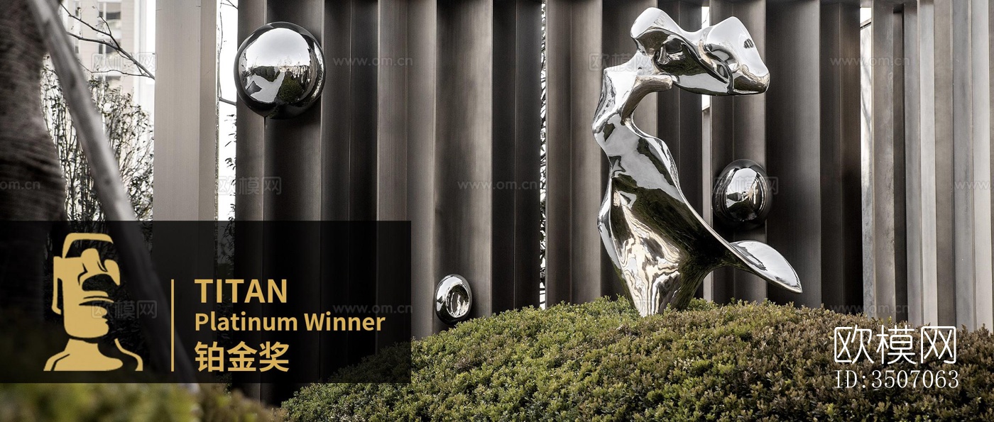 现代大平层效果图下载（渲染图7）