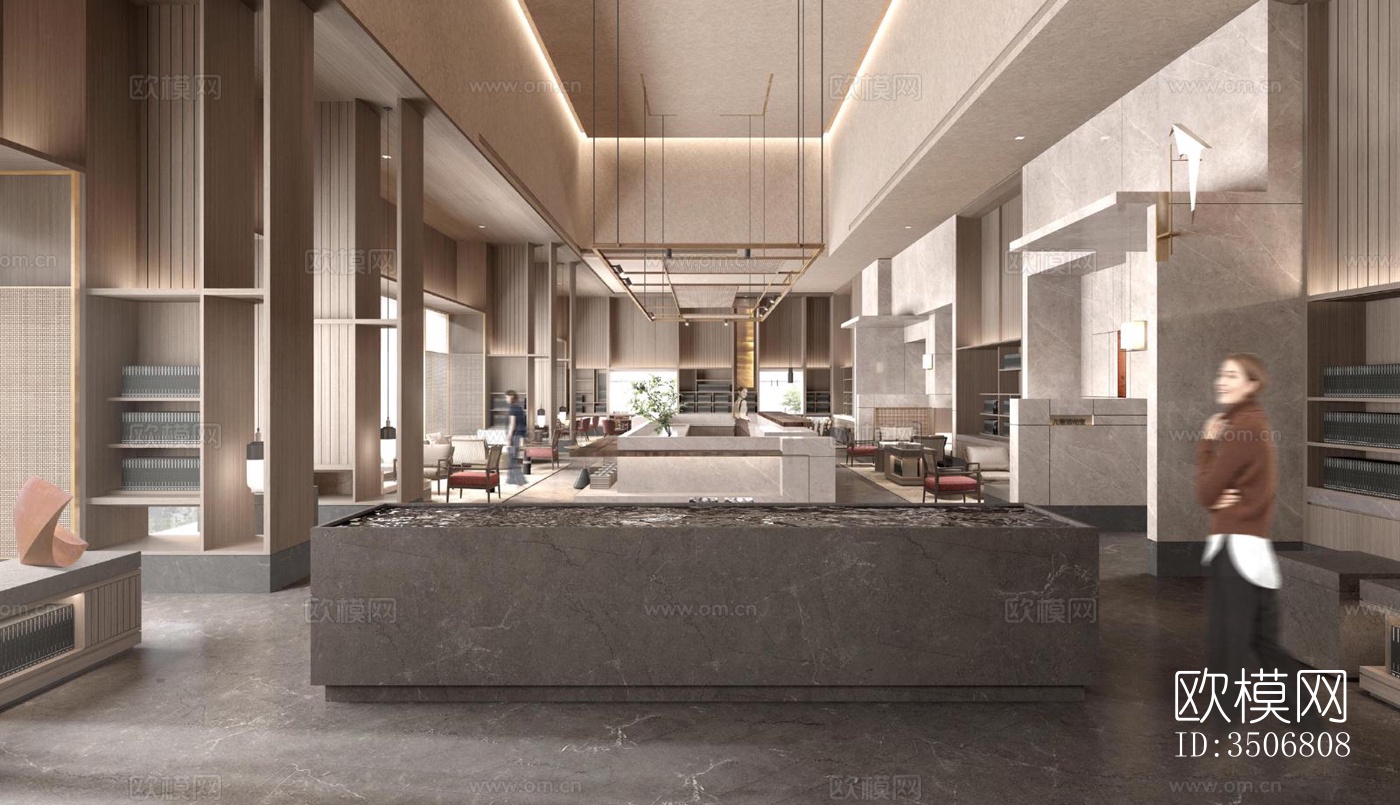 现代售楼处效果图下载（渲染图7）