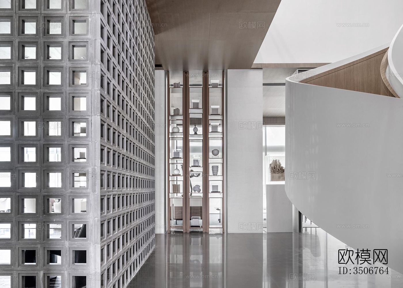 现代售楼处效果图下载（渲染图6）