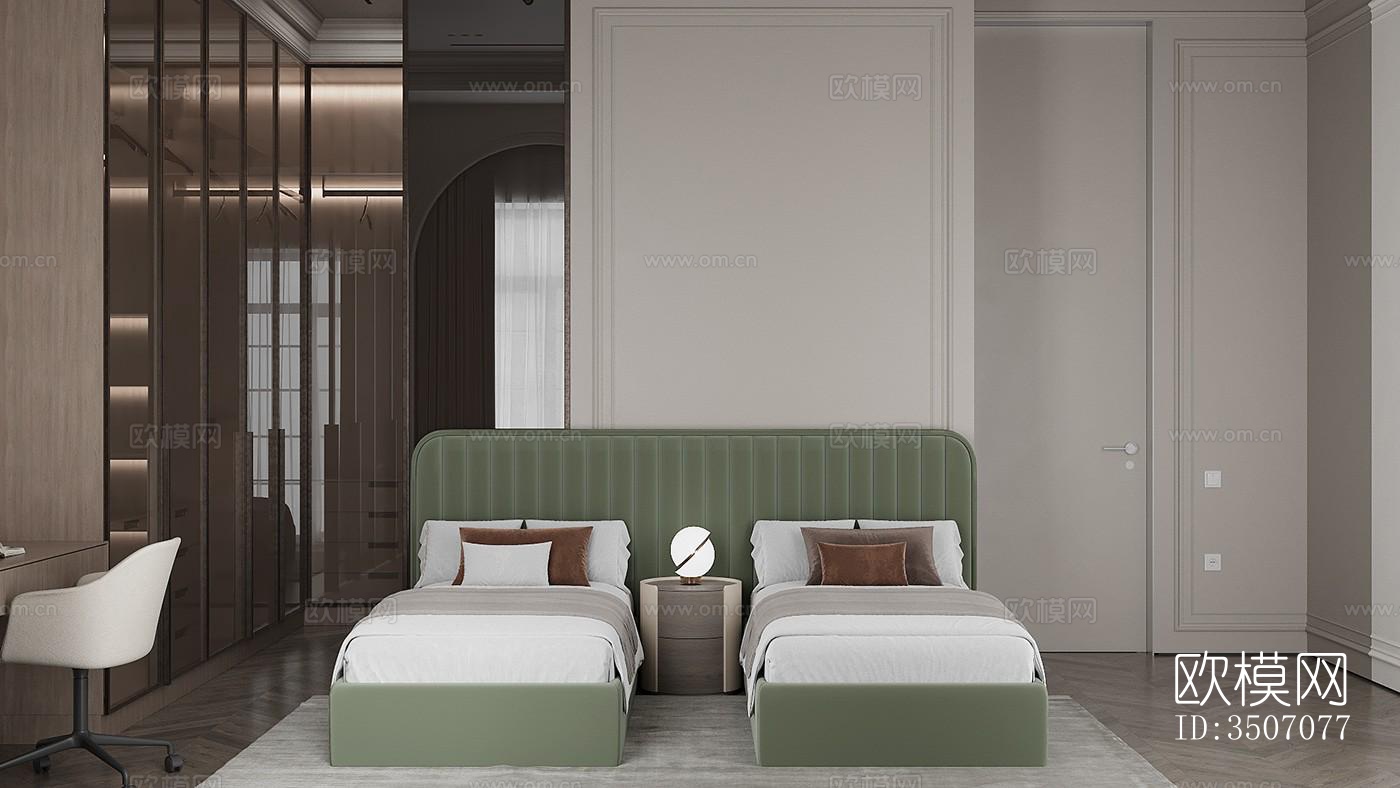 现代大平层效果图下载（渲染图10）