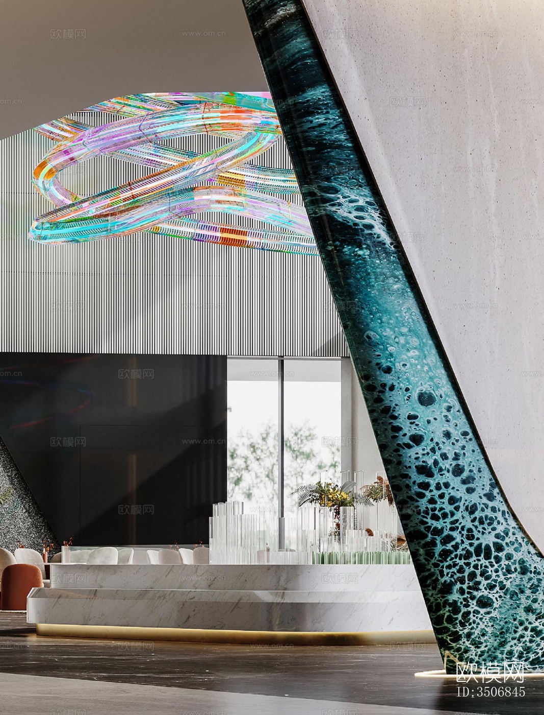 现代售楼处效果图下载（渲染图8）