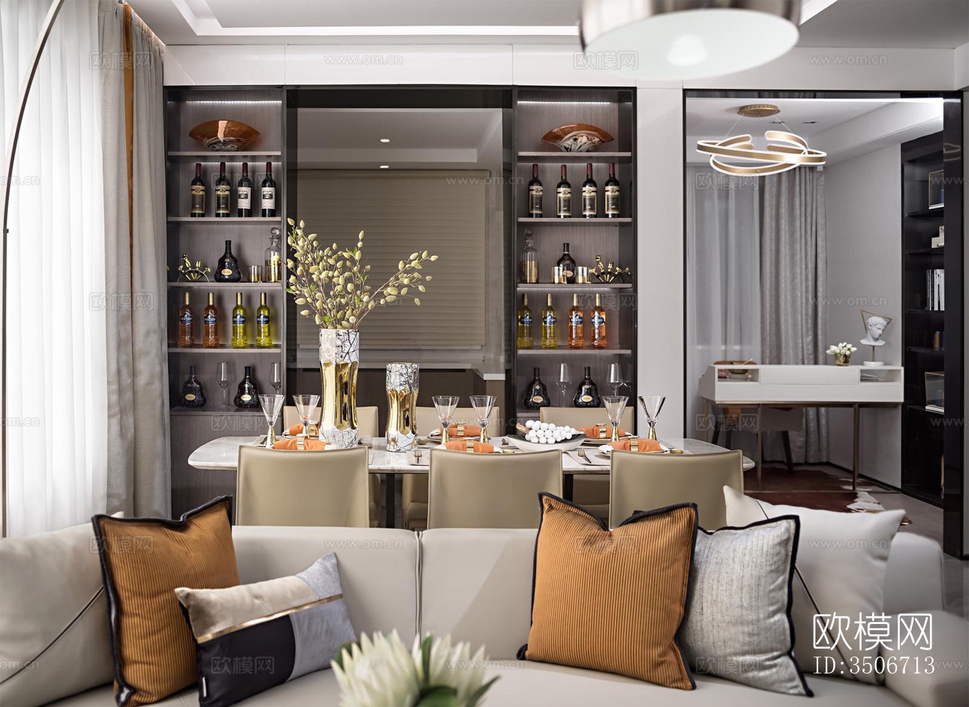 现代售楼处效果图下载（渲染图3）