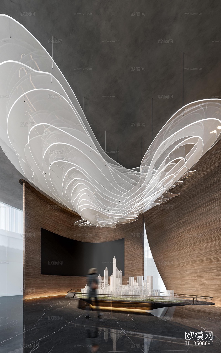 现代售楼处效果图下载（渲染图15）