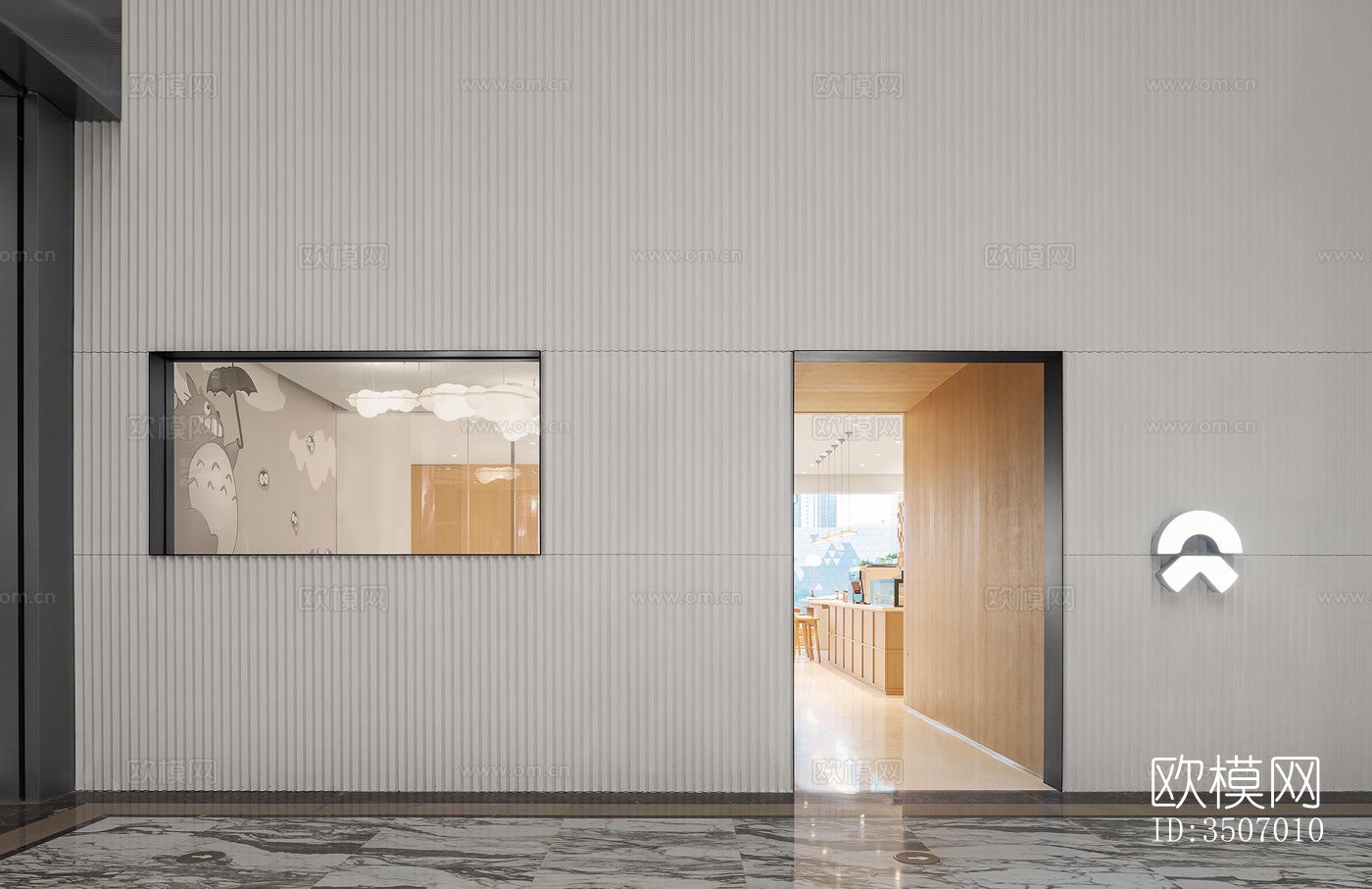 现代售楼处效果图下载（渲染图1）