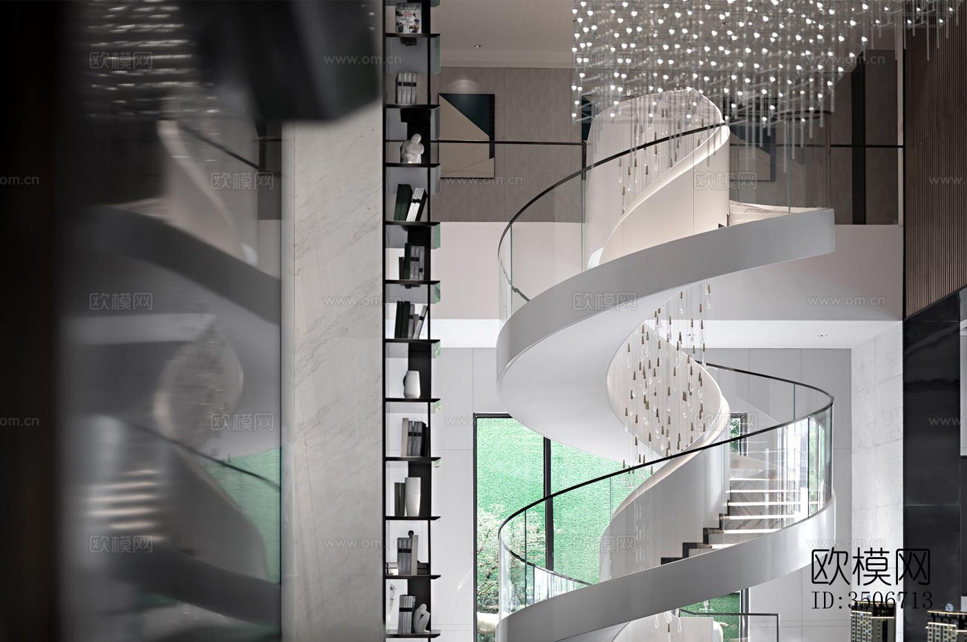 现代售楼处效果图下载（渲染图4）