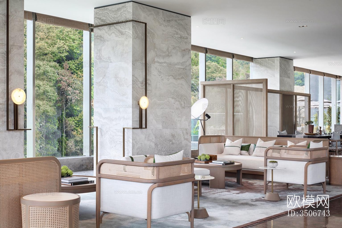 现代售楼处效果图下载（渲染图3）