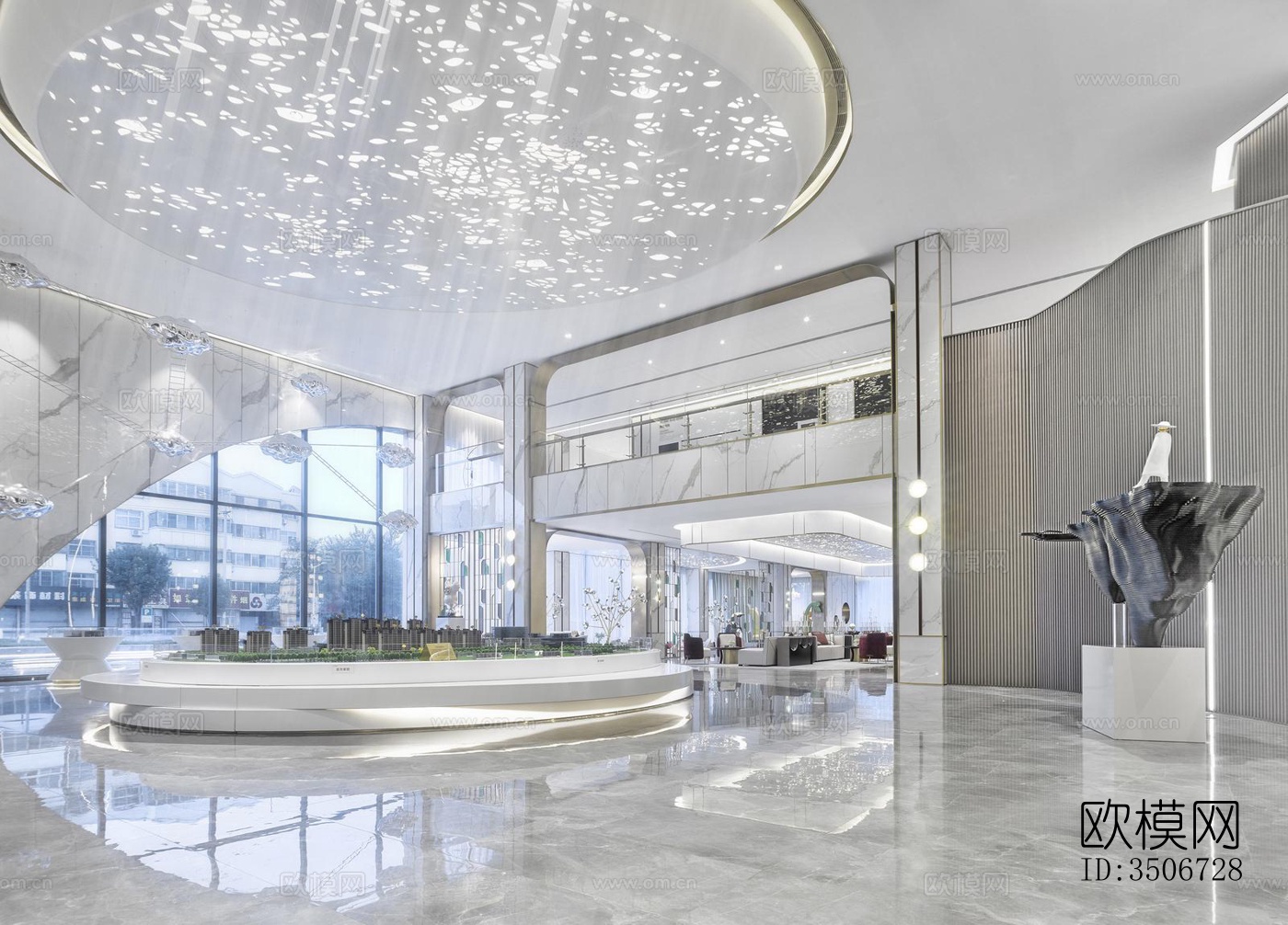 现代售楼处效果图下载（渲染图8）