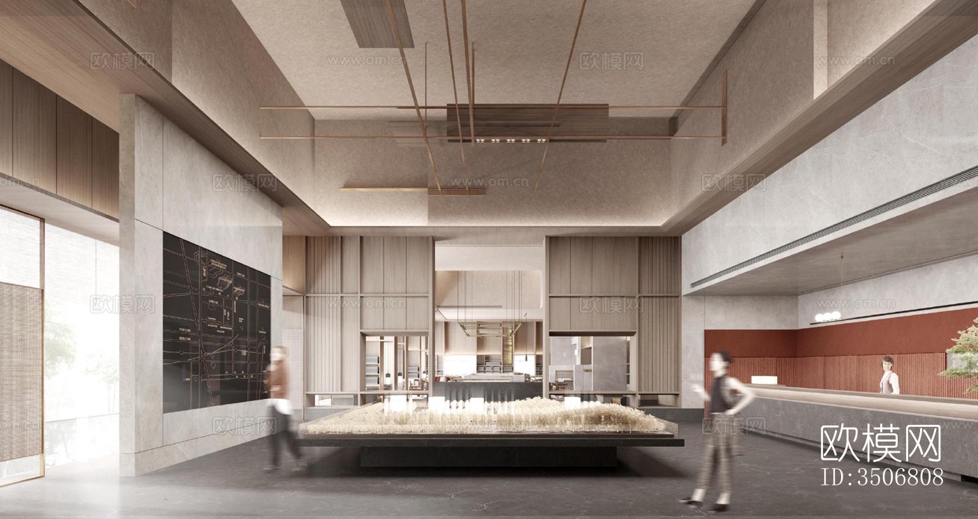 现代售楼处效果图下载（渲染图5）