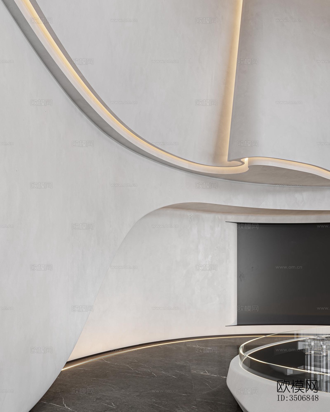 现代售楼处效果图下载（渲染图11）