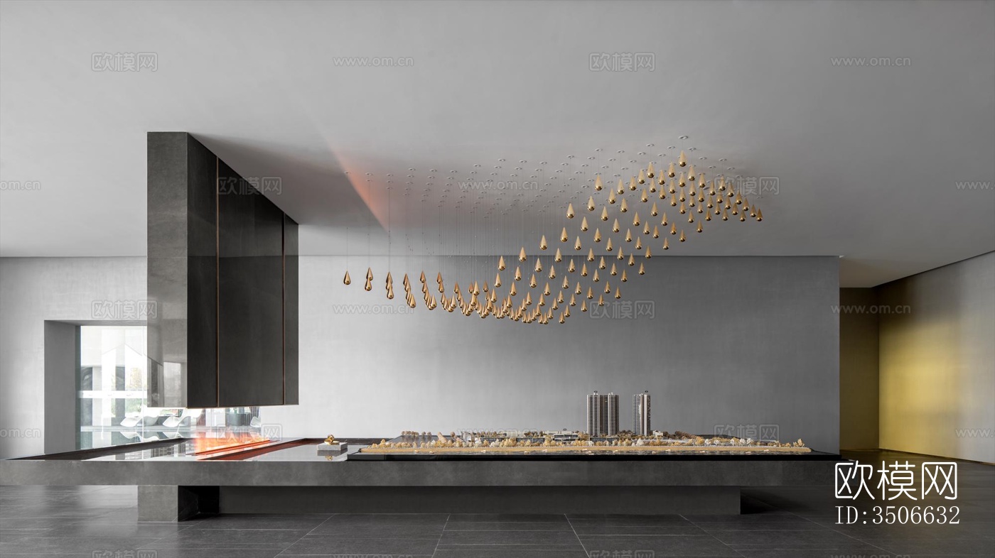 现代售楼处效果图下载（渲染图19）