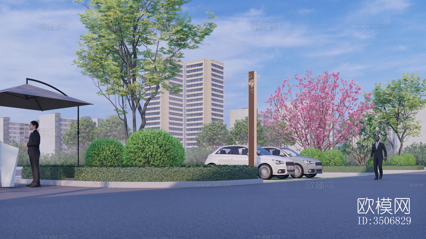 现代售楼处效果图下载（渲染图12）