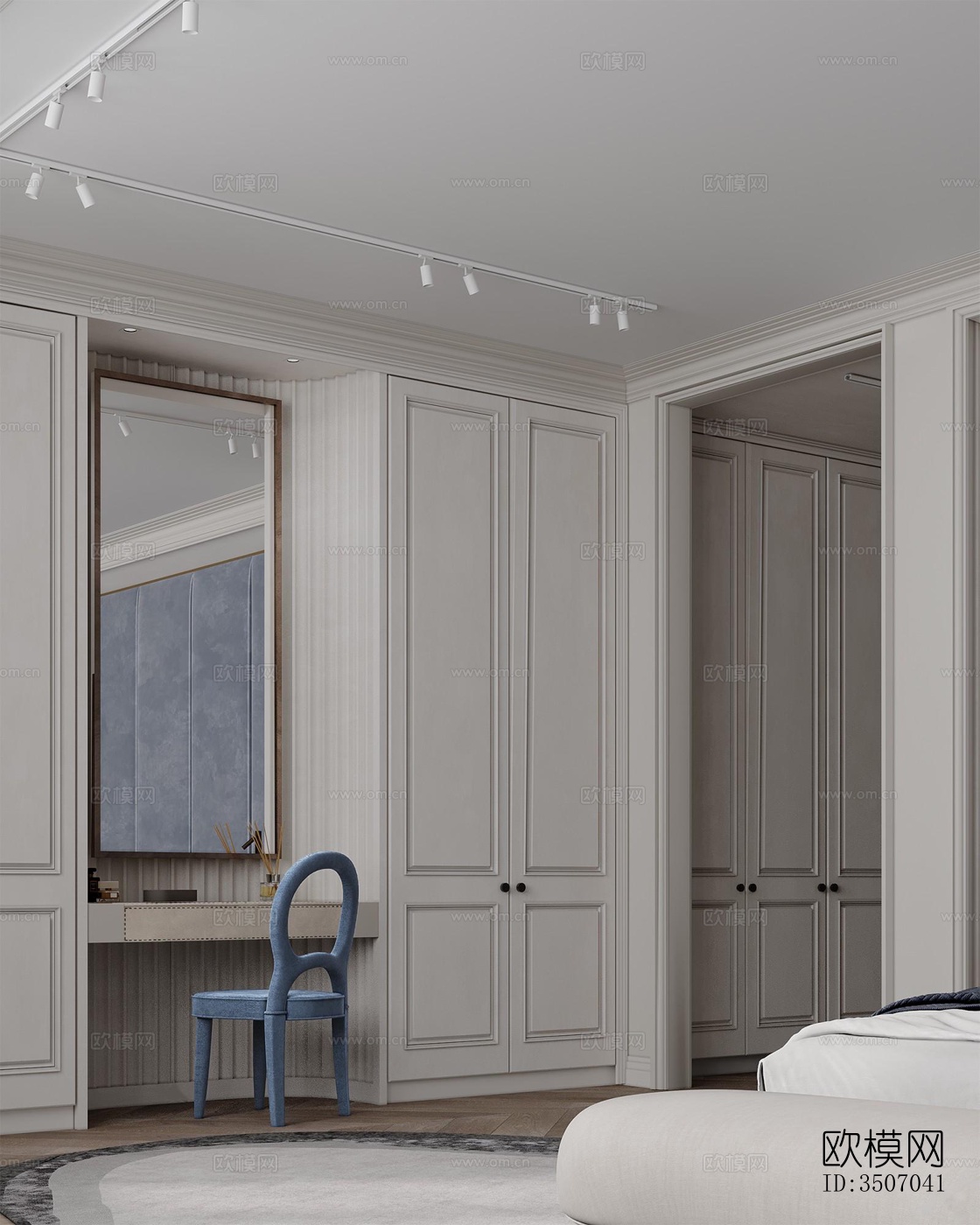 现代大平层效果图下载（渲染图11）