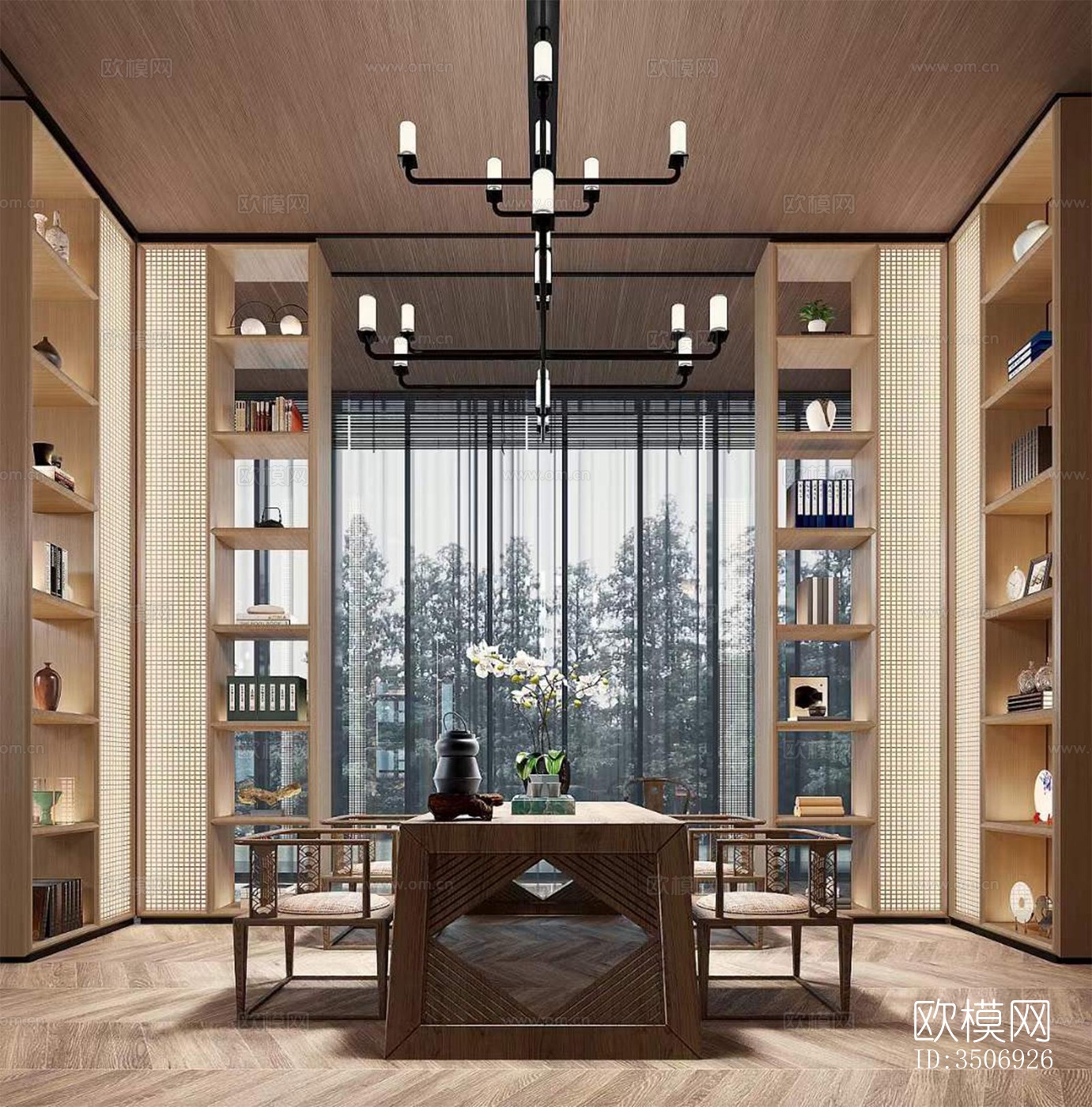 现代售楼处效果图下载（渲染图4）