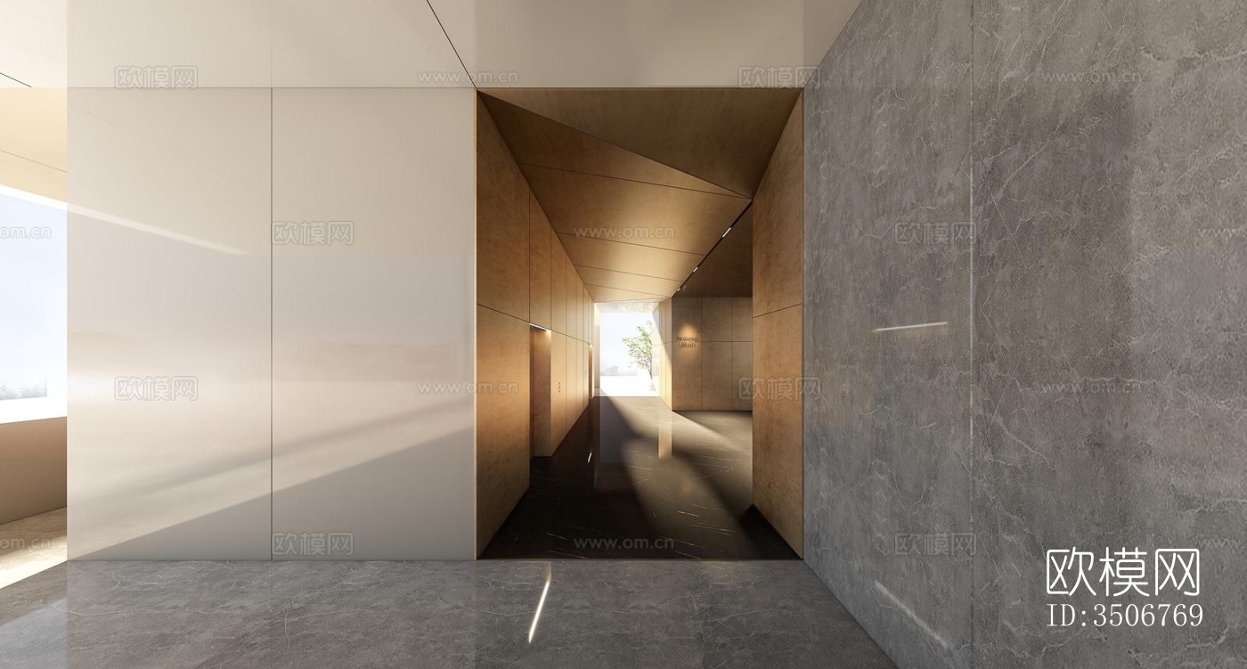 现代售楼处效果图下载（渲染图1）