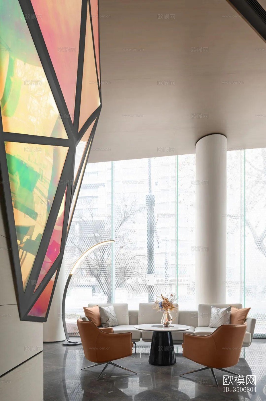 现代售楼处效果图下载（渲染图5）