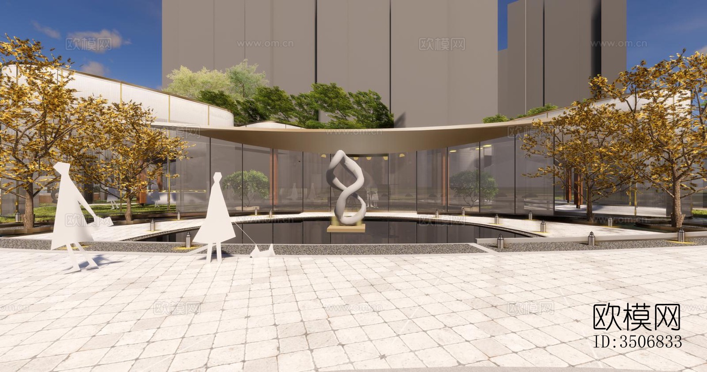 现代售楼处效果图下载（渲染图7）