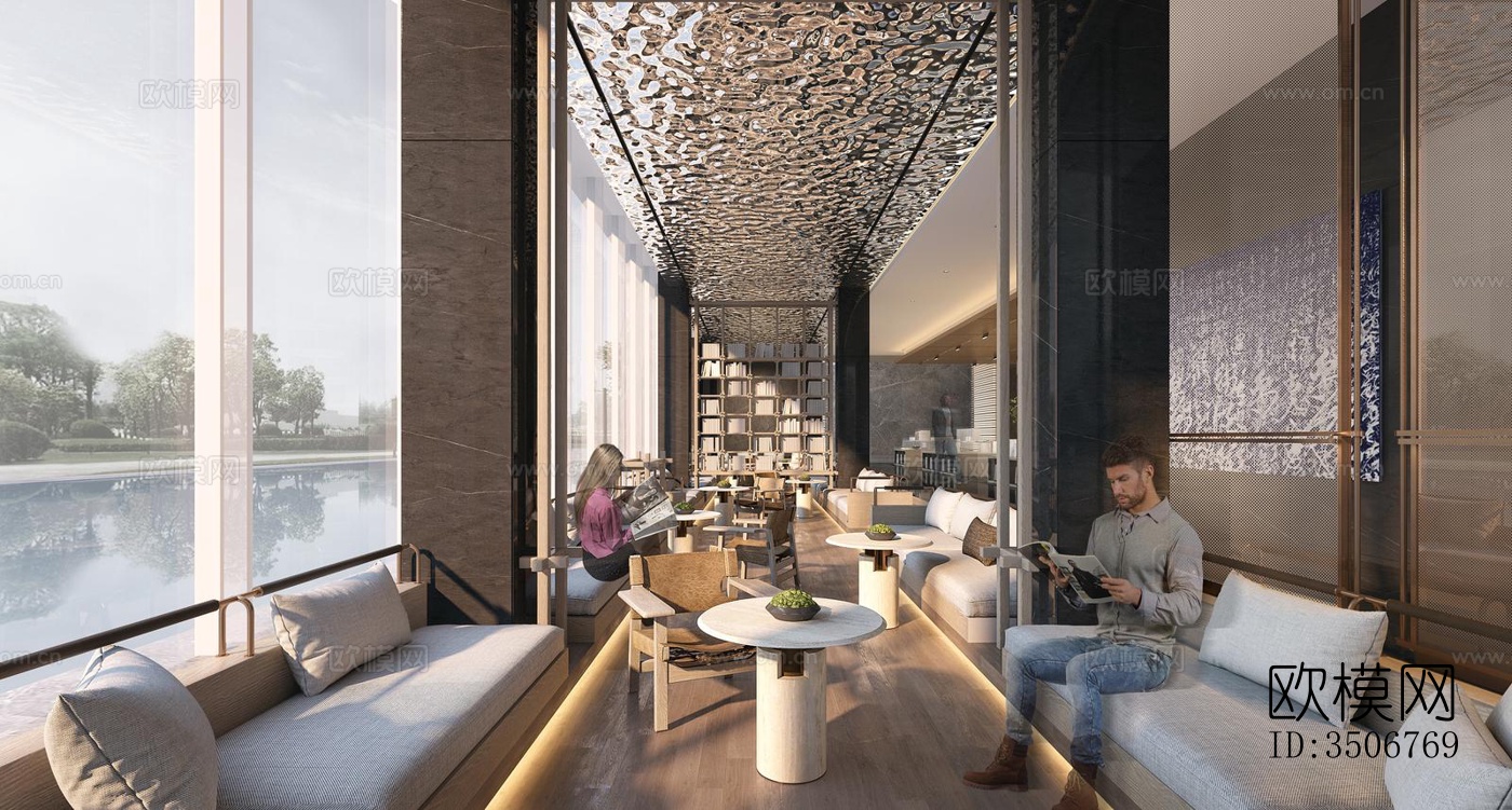 现代售楼处效果图下载（渲染图5）